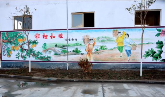 洛阳乡镇文化墙 乡风文明焕发新活力